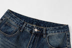AMIRI Bone MA Logo Vintage Wash Baggy Denim Jeans