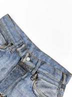 Acne Studios Patchwork Distressed Wide‑Leg Denim Trousers