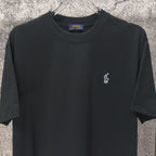 Men's Crew‑Neck Short‑Sleeve T‑Shirt with Small Blue Pony Embroidery