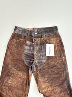 Acne Studios Multi‑Texture Washed Wide‑Leg Jeans