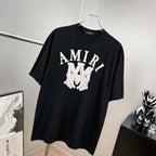 AMIRI Cracked MA Logo Graphic Short‑Sleeve Tee