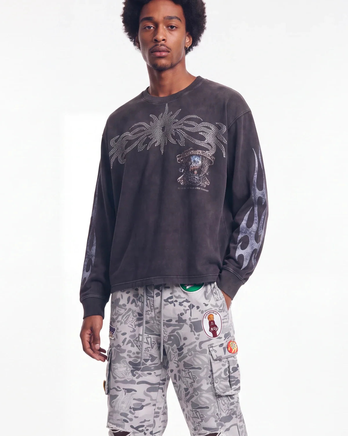 Vale Forever Valley Bling L/S Tee Black
