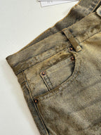 Acne Studios Vintage Distressed‑Print Wide‑Leg Jeans