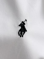 Ralph Lauren Men's Waffle‑Collar Contrast‑Trim Short‑Sleeve Polo Shirt With Black Pony Logo