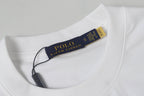 Ralph Lauren Men's White Crew‑Neck Short‑Sleeve Embroidered Pony T‑Shirt