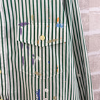 Ralph Lauren Men's Paint‑Splatter Striped Long‑Sleeve Button‑Down Shirt