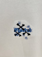AMIRI Skull Crossbones Chest Graphic Crew Neck Short‑Sleeve T‑Shirt