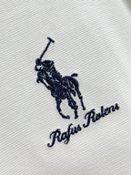 Polo Ralph Lauren Men’s Color‑Block Collar Half‑Zip Short‑Sleeve Polo Shirt