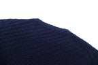 Emporio Armani Textured Knit Crew Neck Short‑Sleeve Top