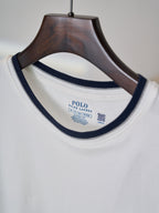 Ralph Lauren Men's Contrast‑Trim Crew‑Neck Short‑Sleeve T‑Shirt, Navy Pony Embroidery