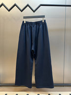 Acne Studios Script‑Detail Elastic Waist Wide‑Leg Sweatpants