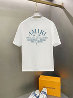 Amiri  Vintage Text Chest Crew‑Neck Short‑Sleeve T‑Shirt