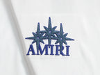 AMIRI Star Embellished Logo Crew‑Neck Short‑Sleeve T‑Shirt