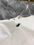 Ralph Lauren Men's Roll‑Cuff Short‑Sleeve Piqué Polo Shirt With Small Black Pony Logo
