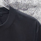 Men's Crew‑Neck Short‑Sleeve T‑Shirt with Small Blue Pony Embroidery