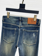 Ralph Lauren Men's Vintage Faded Slim‑Fit Denim Jeans