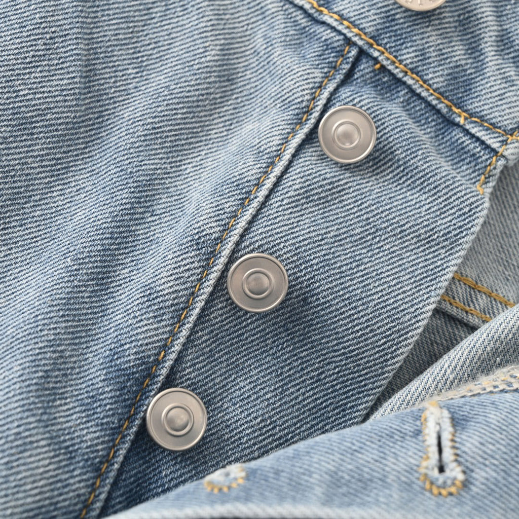 Acne Studios Multi‑Ripped Wide‑Leg Jeans