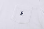 Polo Ralph Lauren Men's Terry‑Cloth Johnny Collar Pocket Short‑Sleeve Polo Shirt, Navy Pony Embroidery