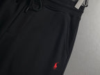 Ralph Lauren Men's Drawstring French Terry Sweat Shorts With Red Pony Logo