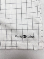 Acne Studios Grid‑Pattern Drawstring Casual Shorts