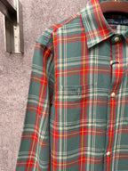 Ralph Lauren Men's Plaid Flannel Long‑Sleeve Button‑Down Shirt