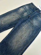 Acne Studios Paint‑Splatter Vintage Wide‑Leg Jeans