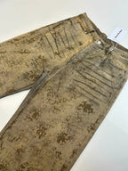 Acne Studios Vintage Distressed‑Print Wide‑Leg Jeans