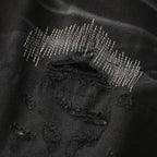 Acne Studios Patch‑Repair Distressed Wide‑Leg Jeans