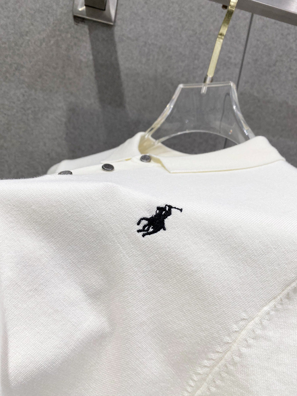 Ralph Lauren Men's Knit Short‑Sleeve Polo Shirt With Black Pony Logo