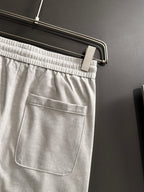 Ralph Lauren Men's Grey Drawstring Straight‑Leg Sweatpants