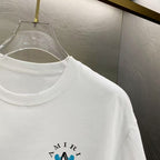Amiri Beverly Hills Emblem Chest Graphic Crew‑Neck Short‑Sleeve T‑Shirt