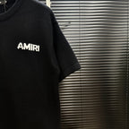 AMIRI Pixel‑Logo Short‑Sleeve Knit T‑Shirt