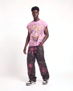 Vale Forever Croxxx Leather Pants Bubblegum Black/Pink