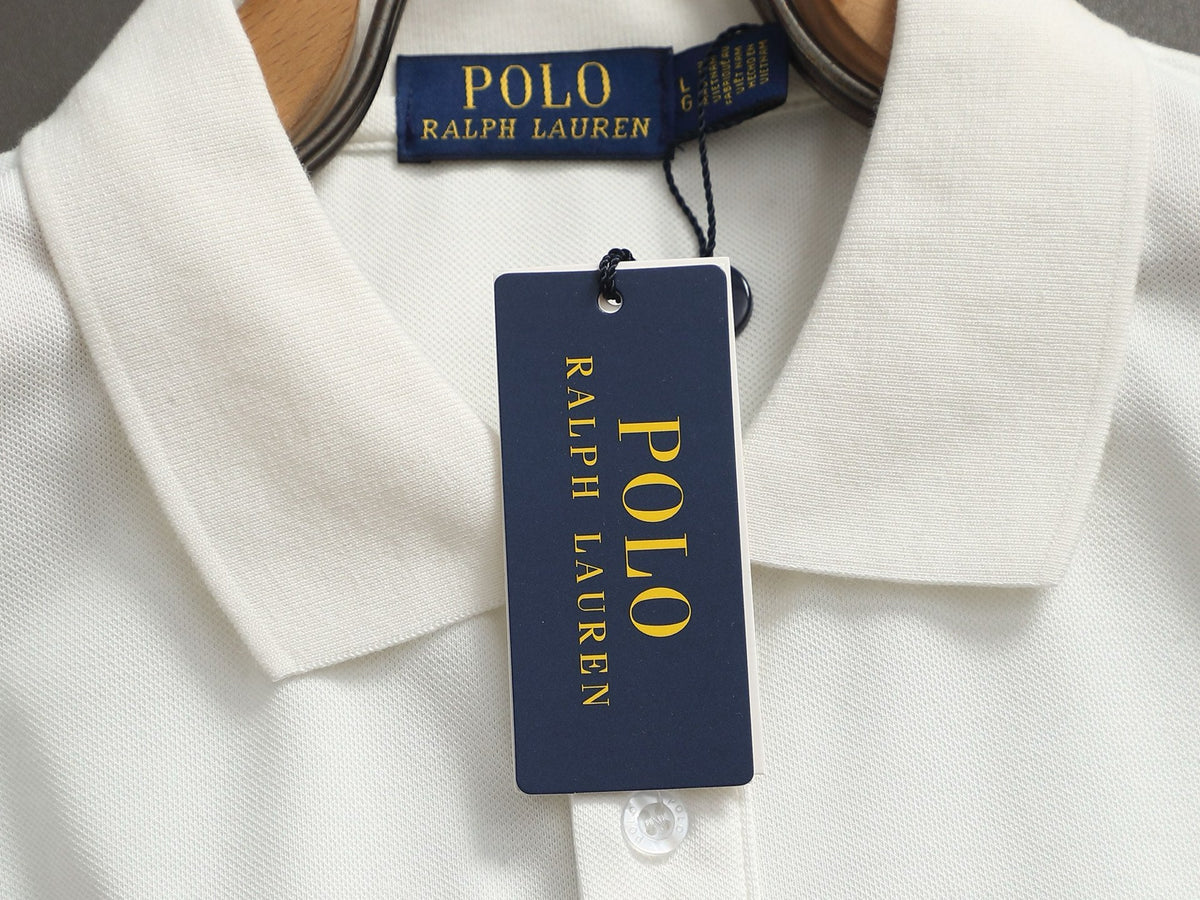 Ralph Lauren Men's White Short‑Sleeve Classic Polo Shirt With Embroidered Pony Logo