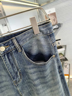 Ralph Lauren Men's Light Wash Flare‑Leg Denim Jeans