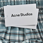 Acne Studios Check Drawstring Shorts