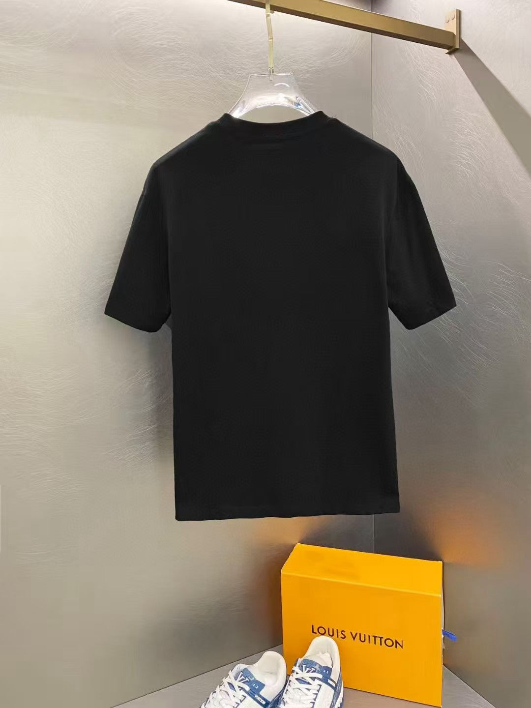 Amiri Preemo Vinyl Record Front Graphic Crew‑Neck Short‑Sleeve T‑Shirt