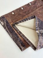 Acne Studios Multi‑Texture Washed Wide‑Leg Jeans