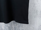 Men's Pique Knit Short‑Sleeve Polo Shirt Small Horse Embroidery Solid Black Casual Top