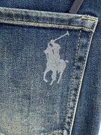 Ralph Lauren Men's Vintage Faded Slim‑Fit Denim Jeans