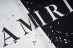 Amiri Bandana Splash Print Crew‑Neck Short‑Sleeve T‑Shirt