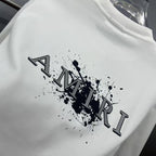 AMIRI Splatter Logo Graphic Crew-Neck Short-Sleeve T-Shirt