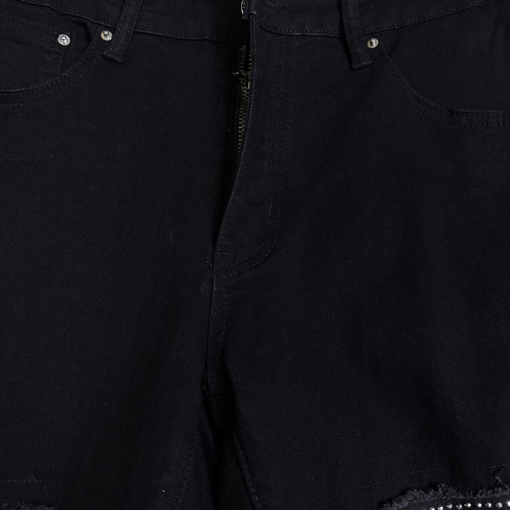 AMIRI Mesh‑Lined Multi‑Rip Distressed Slim‑Fit Denim Jeans
