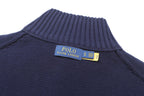 Polo Ralph Lauren Men’s Quarter‑Zip Knit Sweater With Red Pony Embroidery