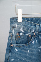 Ralph Lauren Men's Paint‑Splatter Straight‑Leg Denim Jeans