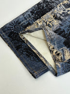 Acne Studios Graffiti‑Print Distressed Wide‑Leg Jeans