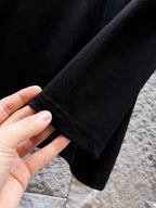 AMIRI Serif Logo Graphic Long‑Sleeve Tee