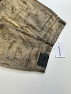 Acne Studios Vintage Distressed‑Print Wide‑Leg Jeans
