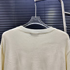 AMIRI Number Motif Mesh Knit Short‑Sleeve Sweater