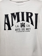 AMIRI Gothic Monogram Chest Graphic Crew Neck Short‑Sleeve T‑Shirt
